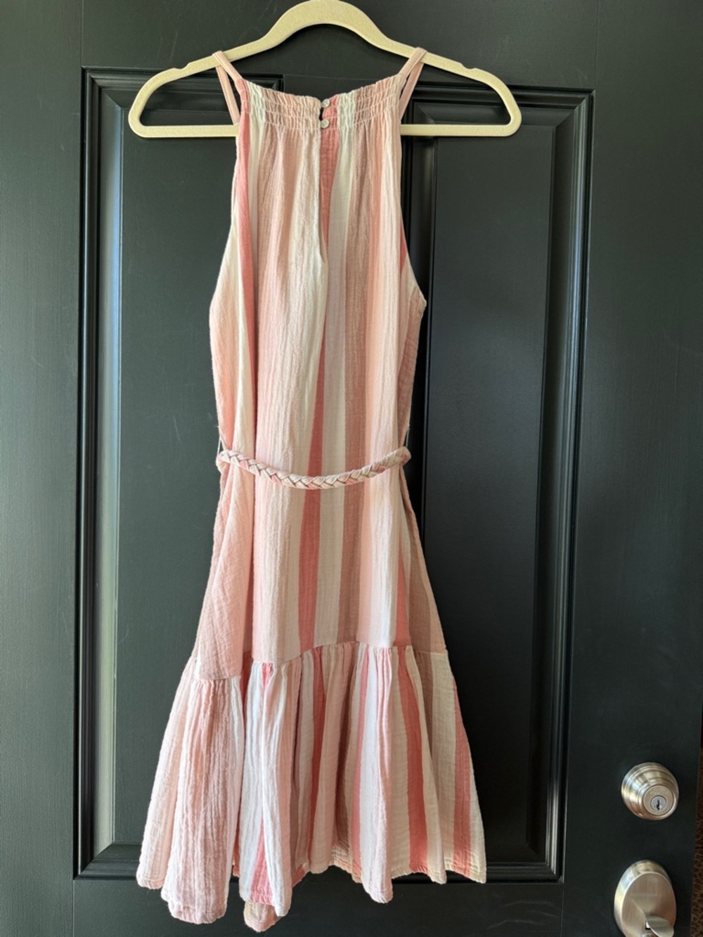 Rails Becca Cheyanne Stripe Belted Rope Cotton Gauze Boho Sundress Dress Size XS - Picture 12 of 16